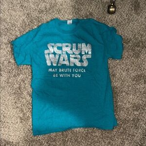 Gildan Teal Scrum Wars Short Sleeve Tee